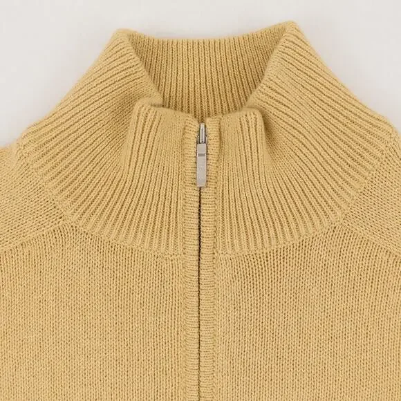 NWOT Loro Piana Mezzocollo Sweater Men's 48 (Medium) Gold - Picture 8 of 12